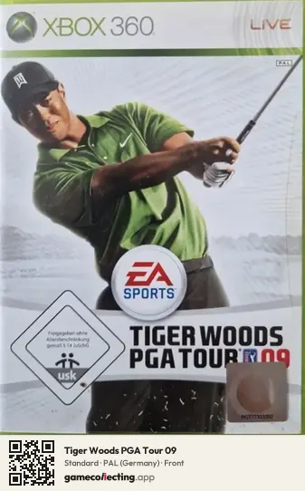 Tiger Woods PGA Tour 09 Xbox 360, Germany box front