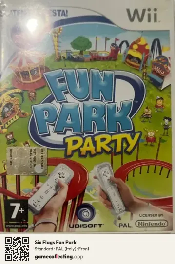 Six Flags Fun Park Nintendo Wii, Italy box front