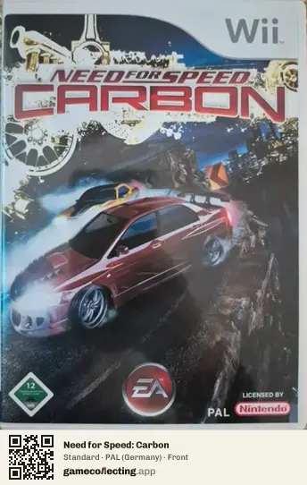 Need for Speed: Carbon Nintendo Wii, Germany box front