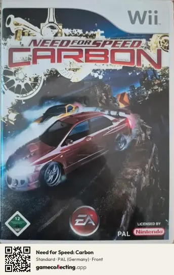 Need for Speed: Carbon Nintendo Wii, Germany box front