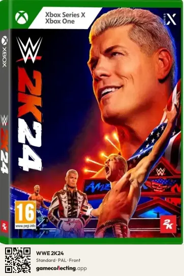 WWE 2K24 Xbox Series X, PAL box front