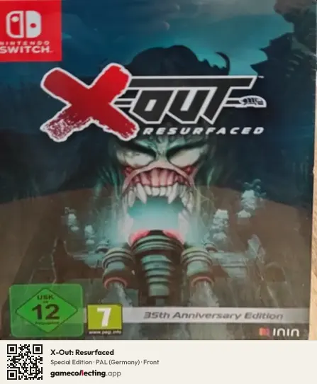 X-Out: Resurfaced Nintendo Switch, Germany box front