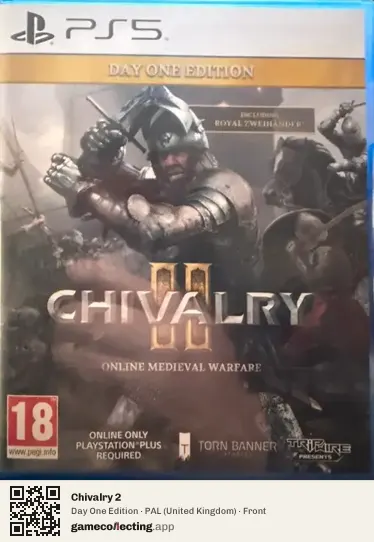 Chivalry 2 PlayStation 5, United Kingdom box front