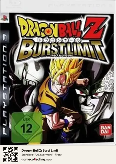 Dragon Ball Z: Burst Limit PlayStation 3, Germany box front