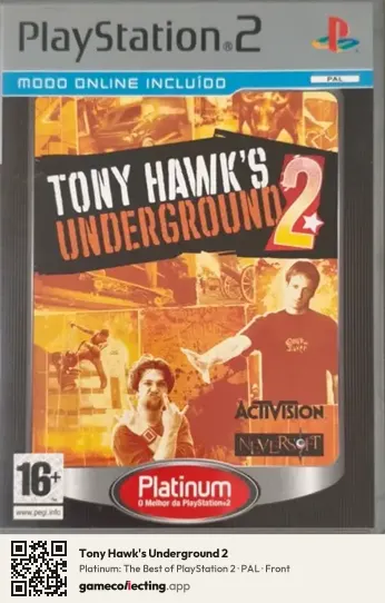 Tony Hawk's Underground 2 PlayStation 2, PAL box front