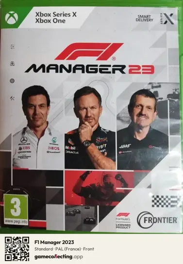 F1 Manager 2023 Xbox Series X, France box front