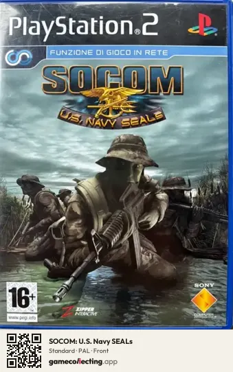 SOCOM: U.S. Navy SEALs PlayStation 2, PAL box front