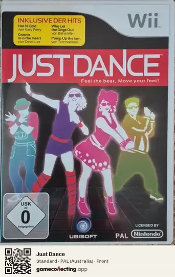 Just Dance Nintendo Wii, Australia box front