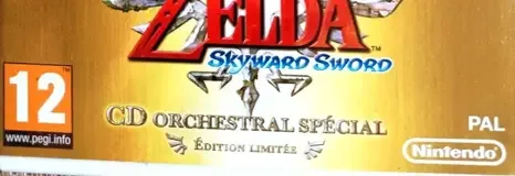 The Legend of Zelda: Skyward Sword, the PEGI square on its front