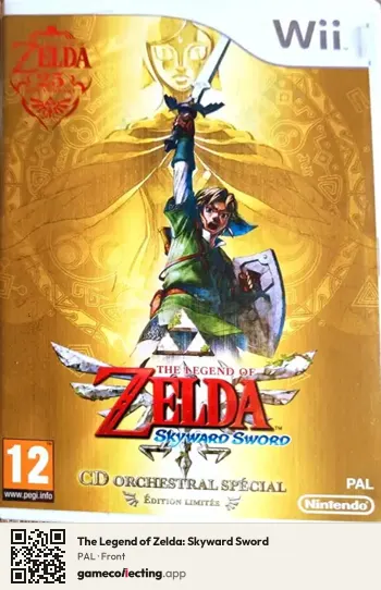 The Legend of Zelda: Skyward Sword Nintendo Wii, PAL box front