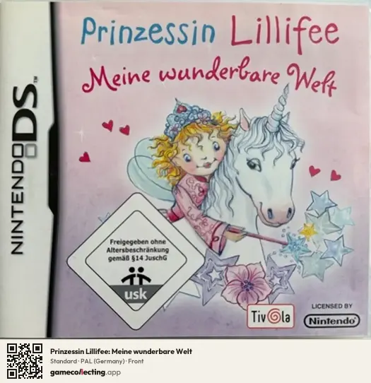 Prinzessin Lillifee: Meine wunderbare Welt Nintendo DS, Germany box front