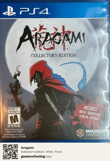 Aragami PlayStation 4, NTSC box front