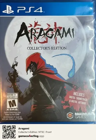 Aragami PlayStation 4, NTSC box front