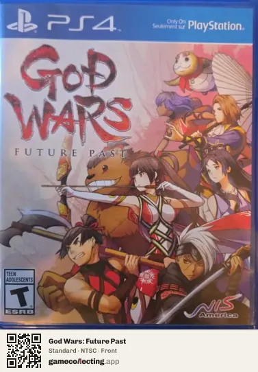 God Wars: Future Past PlayStation 4, NTSC box front
