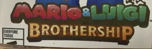 Mario & Luigi: Brothership, the ESRB box on its front