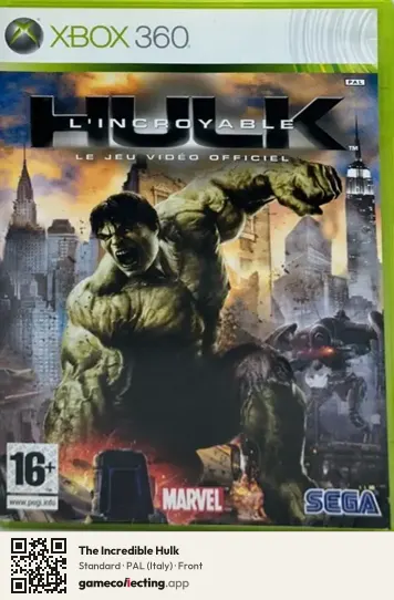 The Incredible Hulk Xbox 360, Italy box front