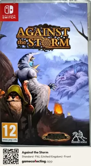 Against the Storm Nintendo Switch, United Kingdom box front