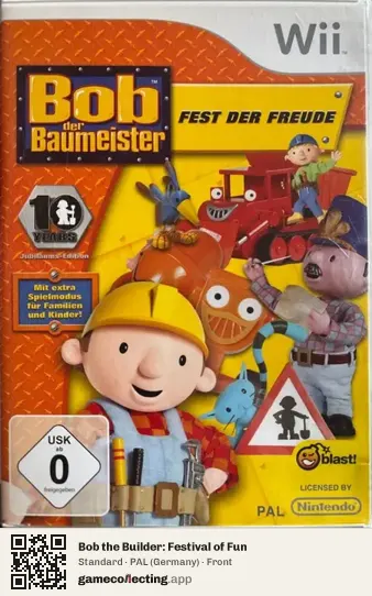 Bob the Builder: Festival of Fun Nintendo Wii, Germany box front