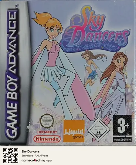 Sky Dancers Game Boy Advance, PAL box front