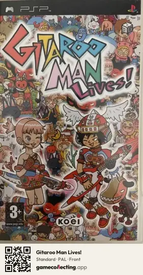 Gitaroo Man Lives! PlayStation Portable, PAL box front
