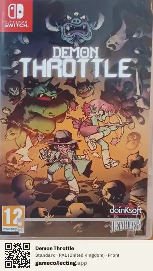 Demon Throttle Nintendo Switch, United Kingdom box front