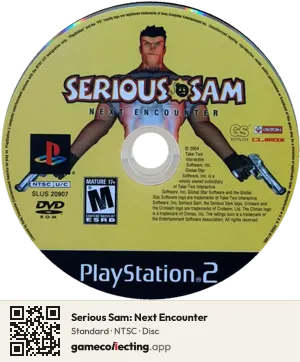 Serious Sam: Next Encounter PlayStation 2, NTSC disc