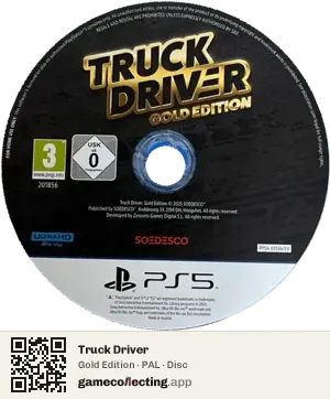 Truck Driver PlayStation 5, PAL disc