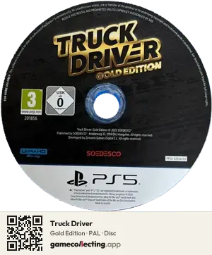 Truck Driver PlayStation 5, PAL disc