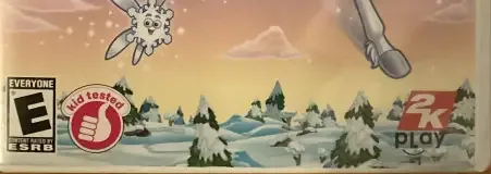 Dora the Explorer: Dora Saves the Snow Princess, the ESRB box on its front