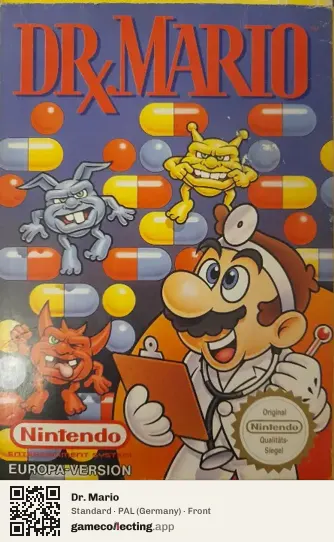 Dr. Mario Nintendo Entertainment System, Germany box front