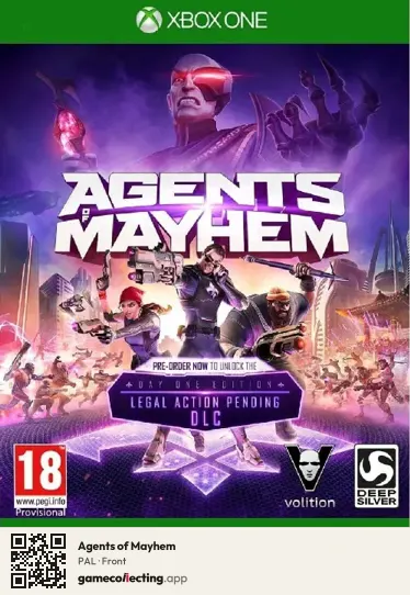Agents of Mayhem Xbox One, PAL box front