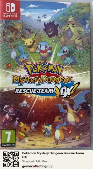 Pokémon Mystery Dungeon: Rescue Team DX Nintendo Switch, PAL box front
