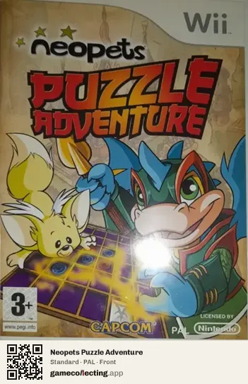 Neopets Puzzle Adventure Nintendo Wii, PAL box front
