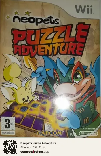 Neopets Puzzle Adventure Nintendo Wii, PAL box front