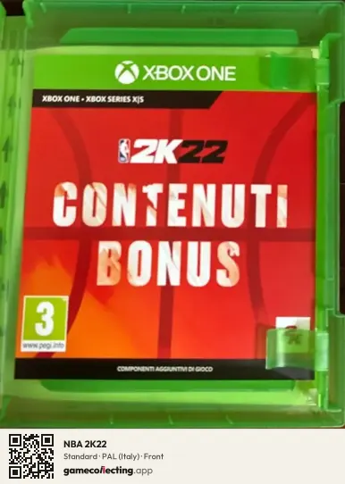 NBA 2K22 Xbox One, Italy box front