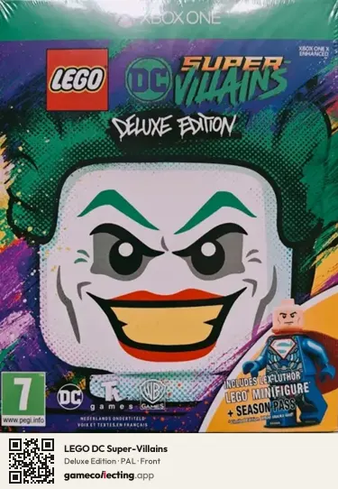 LEGO DC Super-Villains Xbox One, PAL box front
