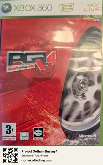 Project Gotham Racing 4 Xbox 360, PAL box front