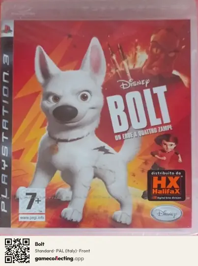 Bolt PlayStation 3, Italy box front