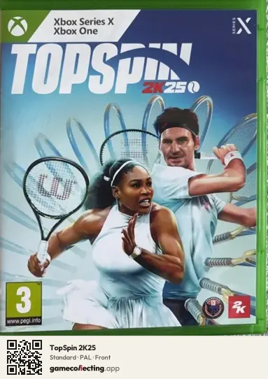 TopSpin 2K25 Xbox Series X, PAL box front
