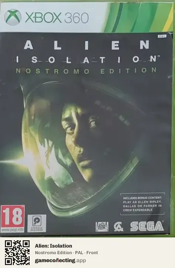 Alien: Isolation Xbox 360, PAL box front