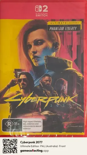Cyberpunk 2077 Nintendo Switch 2, Australia box front