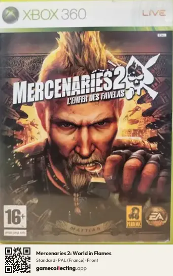 Mercenaries 2: World in Flames Xbox 360, France box front
