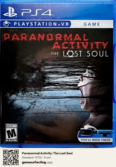 Paranormal Activity: The Lost Soul PlayStation 4, NTSC box front