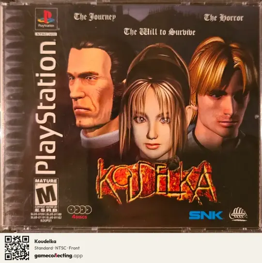 Koudelka PlayStation, NTSC box front