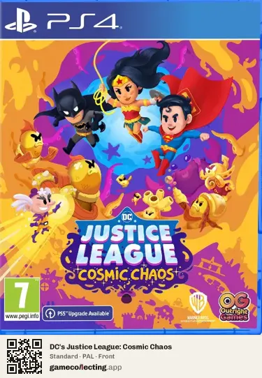 DC's Justice League: Cosmic Chaos PlayStation 4, PAL box front