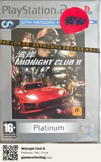 Midnight Club II PlayStation 2, PAL box front