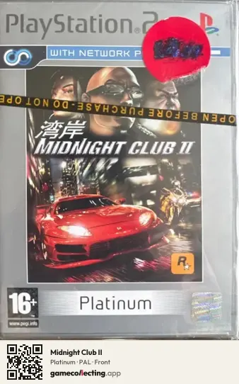 Midnight Club II PlayStation 2, PAL box front
