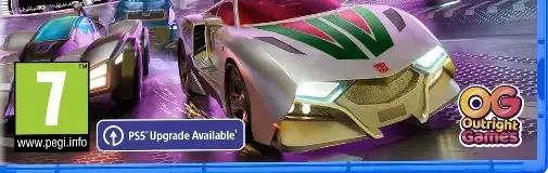 Transformers: Galactic Trials, the PEGI square on its front