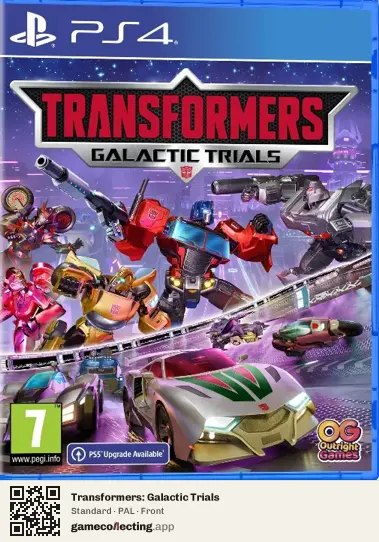 Transformers: Galactic Trials PlayStation 4, PAL box front