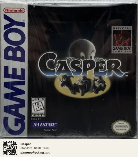 Casper Game Boy, NTSC box front